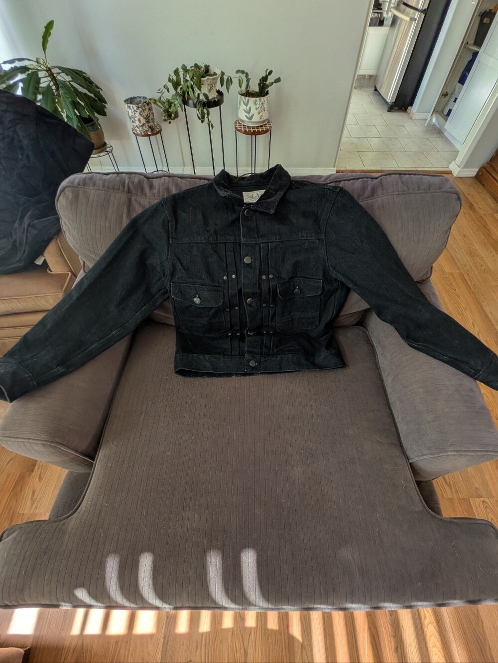 Freenote Cloth RJ3 15oz Black Selvedge Denim Riders Jacket